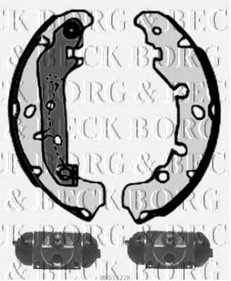 BORG & BECK bbs1122k -  Комплект тормозных колодок